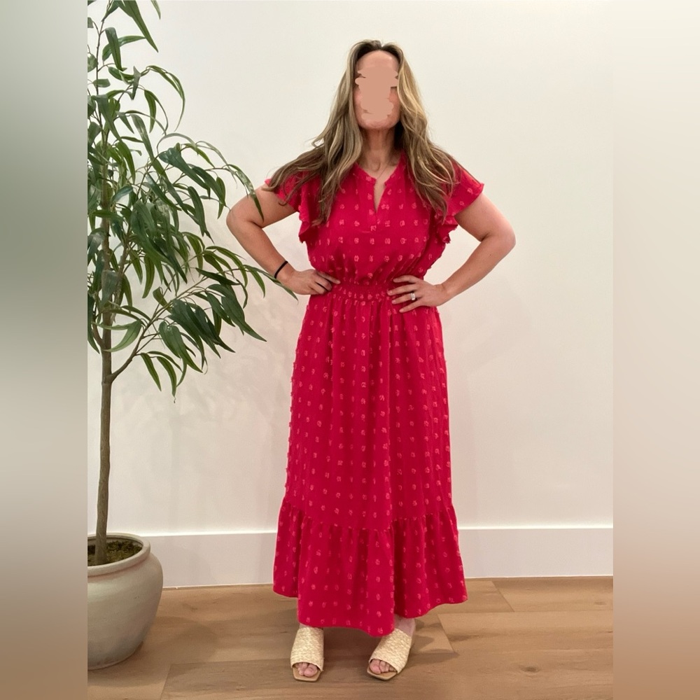 Pink maxi dress